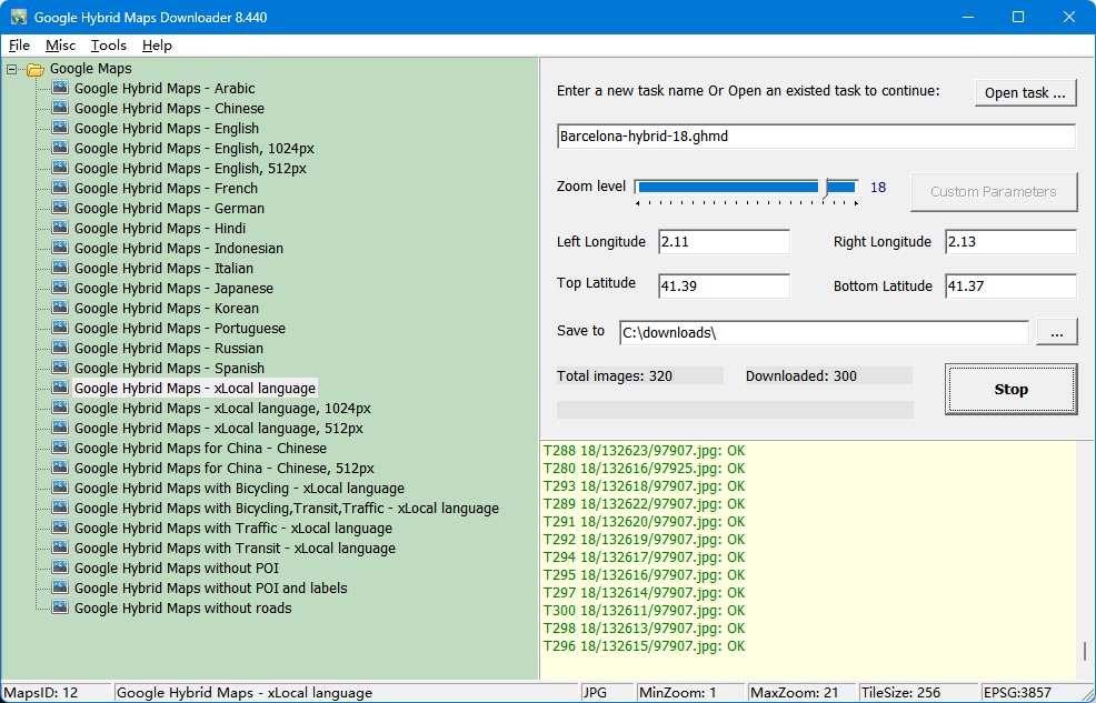 Google Hybrid Maps Downloader Windows 11 download