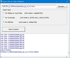 export to sqlite